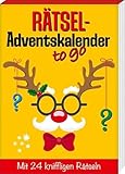 Rätseladventskalender to go 7: Mit 24 kniffligen Rätseln (Adventskalender für Erwachsene - 24 Rätsel)