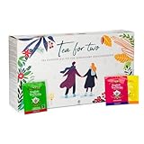 BIO Tee Adventskalender für Zwei Tea for Two (Tee für Zwei) - 48 Premium BIO Tees aus besten Zutaten - ideal auch als Tee Geschenk - nicht nur für Paare