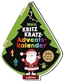 Mein Kritzkratz-Adventskalender: 24 x Kritzelspaß | Kreativer Kratzelspaß mit Malideen und Holzstift für Kinder ab 5 Jahren