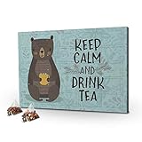 printplanet - Tee-Adventskalender XL Keep Calm and Drick Tea mit 24 hochwertigen Teefüllungen von Floragold® - 2024