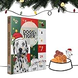 Adventskalender für Hunde von Dogs'n Tiger – Natürliche & hochwertige Snacks aus 85% Fleisch hinter jedem Türchen, ohne Zucker & Getreide für alle Hunde