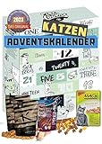 [ Boxiland ] Katzen Adventskalender 2023 mit 24 delikaten Snacks im Katzenkalender I Geschenkidee Katzen