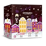 GYMQUEEN Fitness Adventskalender 2023, mit exklusiven Tasty Drops und Protein-Riegeln in Originalgröße, kalorienfreie, zuckerfreie und fettfreie Flavour Drops und High Protein Riegel