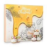 Immenwunder Adventskalender, 24x50g Honige aus aller Welt, Honig-Set mit erlesenen, naturbelassenen – Geschenk für Erwachsene & Kinder