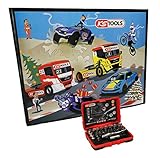 KS Tools 999.6667 Adventskalender mit einem Werkzeug pro Tag, Steckschlüsselsatz, 0,64 cm, 33-teilig, originelles Geschenk zu Weihnachten, für Männer und Heimwerker