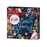 ROTH Adventskalender PUR 'Lichterglanz' mit 4 Türchen, für jeden Adventssonntag eines, enthält Kerzen und LED-Lichter