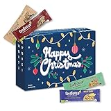 foodloose Bio-Nussriegel Adventskalender 2023 | Mit 24 leckere Nussriegel inklusive limitierter Wintereditionen & Nut&Choc Riegel | Vegan, glutenfrei und laktosefrei