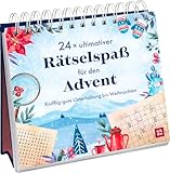 24 x ultimativer Rätselspaß für den Advent: Knifflig-gute Unterhaltung bis Weihnachten | Rätsel-Adventskalender zum Aufstellen für Erwachsene mit 24 Rätseln für die Adventstage