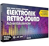 FRANZIS 67176 - Elektronik Retro Sound Adventskalender, in 24 Schritten zur eigenen Sound-Machine, inkl. 28-seitigem Begleitbuch, ohne Löten