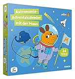 FRANZIS 67162 - Astronomie Adventskalender mit der Maus, 24 Versuche für den Advent zum Entdecken, Forschen und Rätseln, für Kinder ab 7 Jahren