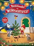 Wichtelzauber zum Weihnachtsfest - 24 Adventskalender-Geschichten zum Vorlesen: Pappbilderbuch mit herausnehmbarer Wichteltür und Dekoelementen ab 3 Jahren