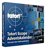 FRANZIS 67197 - Tatort Adventskalender, Tod unter dem Weihnachtsstern, Escape Room Adventskalender mit 24 spannenden Rätseln für die Adventszeit