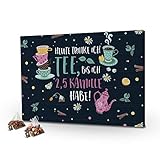 printplanet - Tee-Adventskalender XL Heute trinke ich Tee, bis ich 2,5 Kamille Habe! mit 24 hochwertigen Teefüllungen von Floragold® - 2024