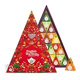 ETS - BIO Tee Adventskalender 2024 'Mosaik rot', Weihnachtskalender, 25 Pyramidenbeutel, Früchtetee, Kräutertee, Grüner Tee, Weihnachtstee