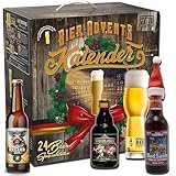 Kalea | Bier-Adventskalender | Edition Deutschland | Bestückung 2024 | inkl. Verkostungsglas | 24 x 0,33l Biere | Geschenk zur Vorweihnachtszeit