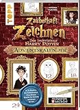 Zauberhaft Zeichnen. Der inoffizielle Harry Potter Adventskalender: Die beliebtesten Charaktere Schritt für Schritt zeichnen lernen. Mappe mit 24 Briefen und Original-Stift Pigma Micron von Sakura