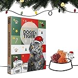 Adventskalender für Katzen von Dogs'n Tiger – Natürliche & hochwertige Snacks aus 85% Fleisch hinter jedem Türchen, ohne Zucker & Getreide für alle Katzen