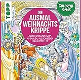 Colorful Christmas: Weihnachtskrippe – Der Adventskalender zum Ausmalen